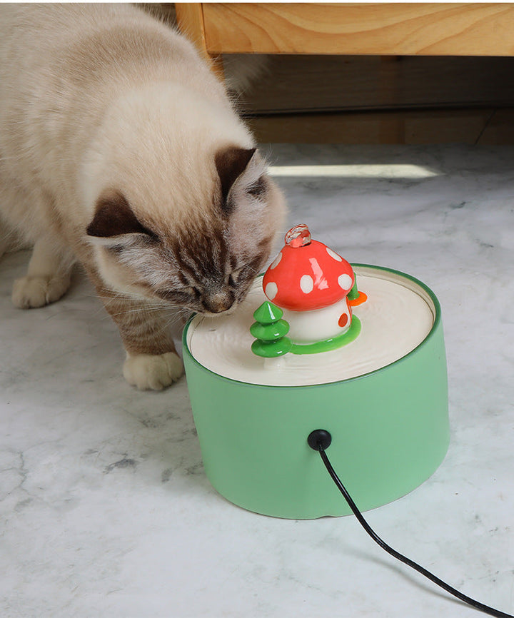 Transform Your Pet's Hydration with the Electric Ceramic Pet Circulating Water Feeder