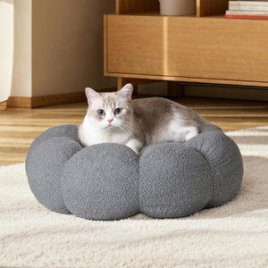 Transform Your Pet's Comfort with the Plush Petal Cushion Bed