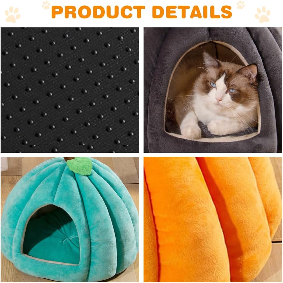 New Pumpkin Cat Bed Cat Beds For Indoor Cats