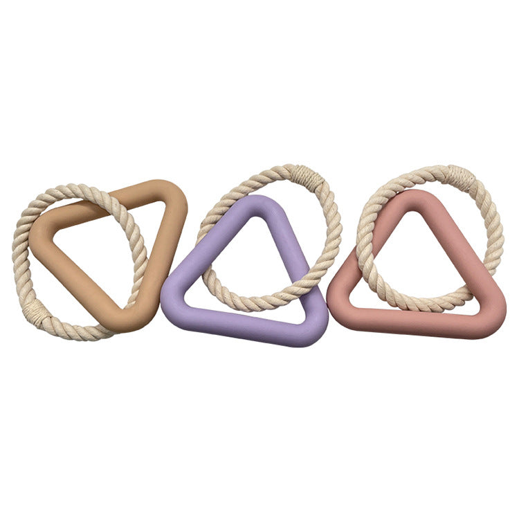 Triangle Cotton Rope Dog Tug Toy