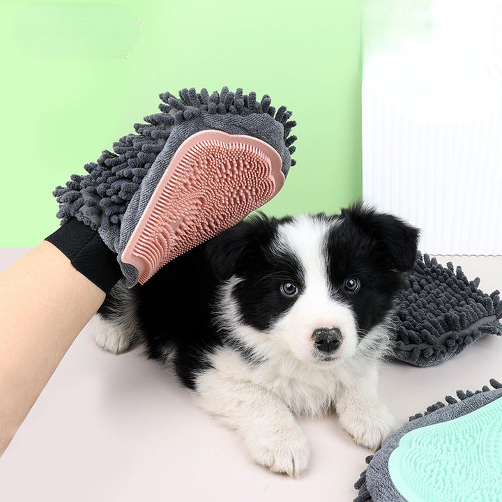2-in-1 Grooming Glove Elegant Dog Grooming Tool