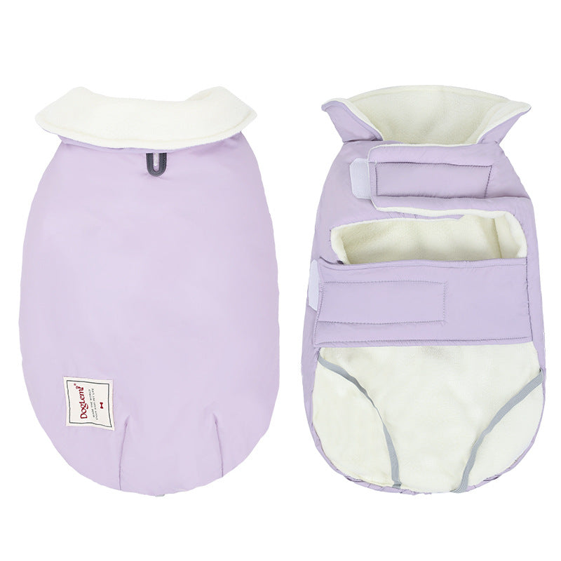 Lapel Turtleneck Dog Cotton-padded Clothes