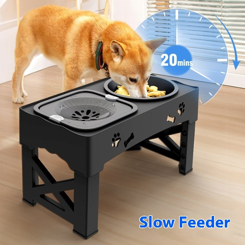 Stainless Steel Feeder Double Bowl