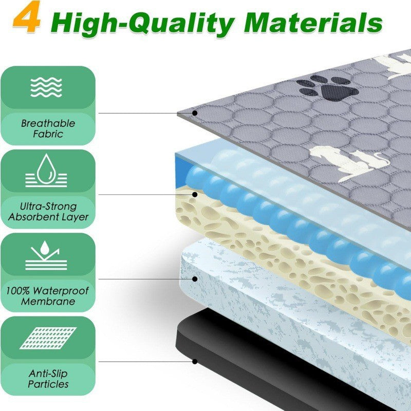 Pet Pee Pads Machine-washable and Reusable