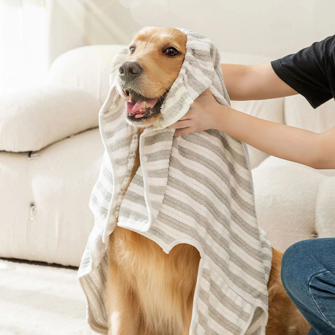 Ultra-Absorbent Pet Dog Bath Towel Quick-Drying