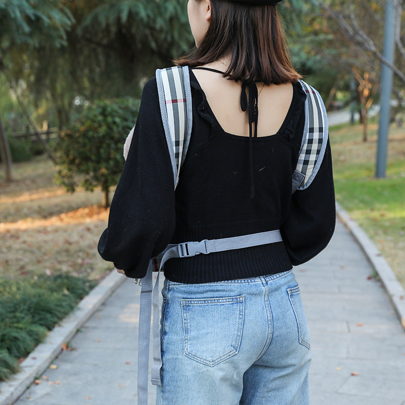 Plush Portable Chest Backpack