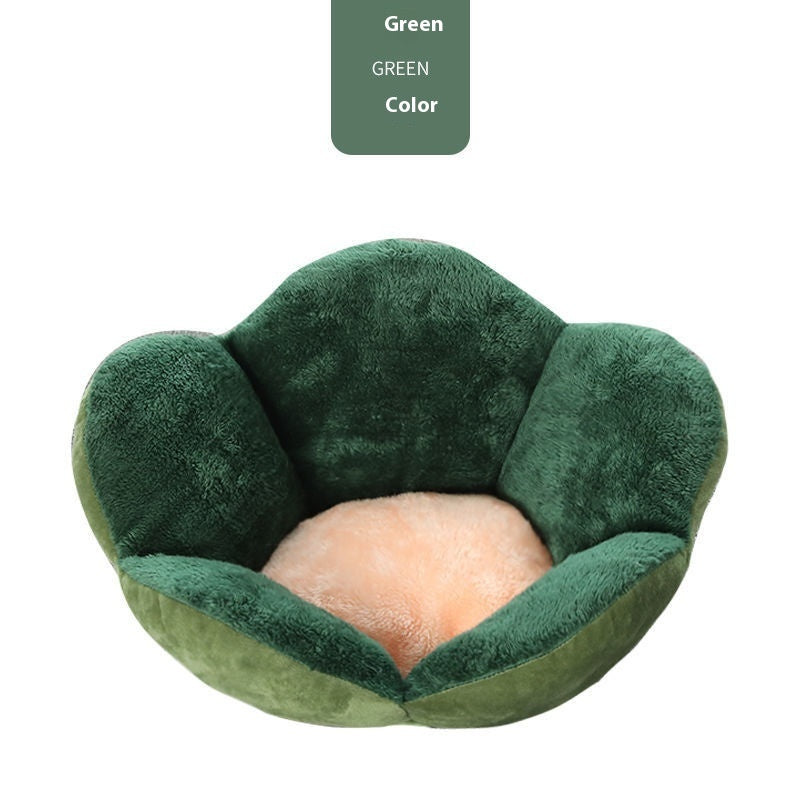 Paw-Shaped Pet Bed - Plush Cushion for Cats & Dogs