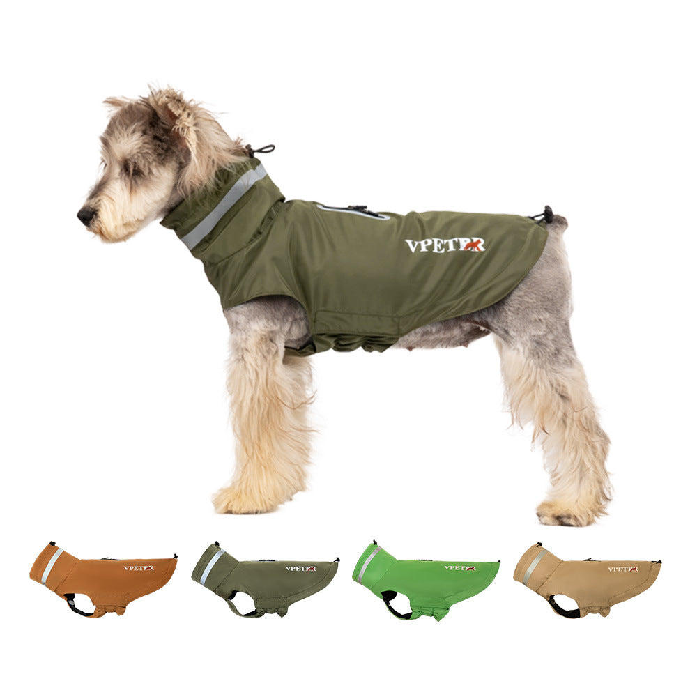 Windproof Raincoat Puppy Reflective Pet Poncho
