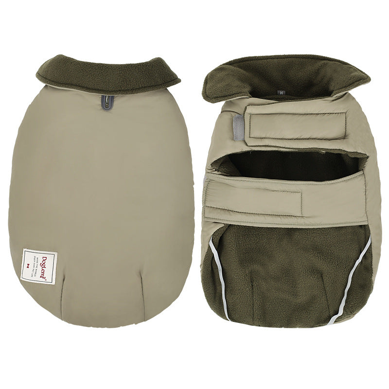 Lapel Turtleneck Dog Cotton-padded Clothes