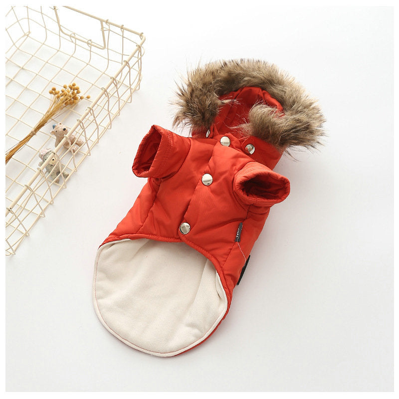 Dog Hooded Cotton Jacket