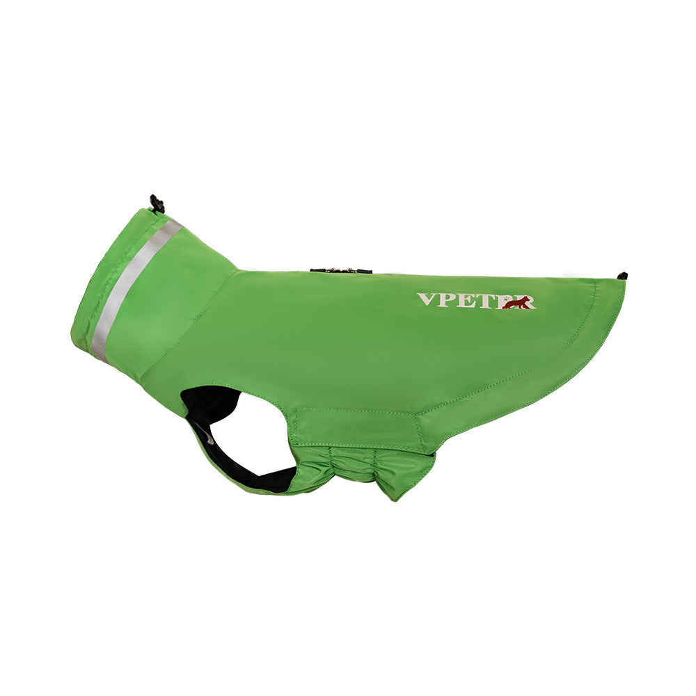 Windproof Raincoat Puppy Reflective Pet Poncho