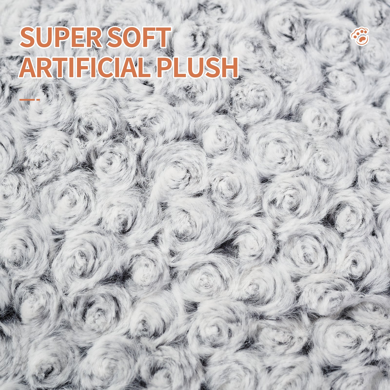 Swirl Rose Velvet Dog Beds For Small Medium Dogs