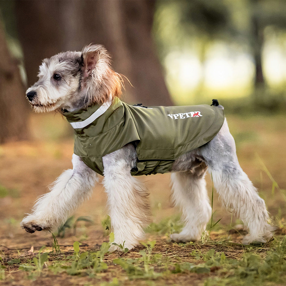 Windproof Raincoat Puppy Reflective Pet Poncho