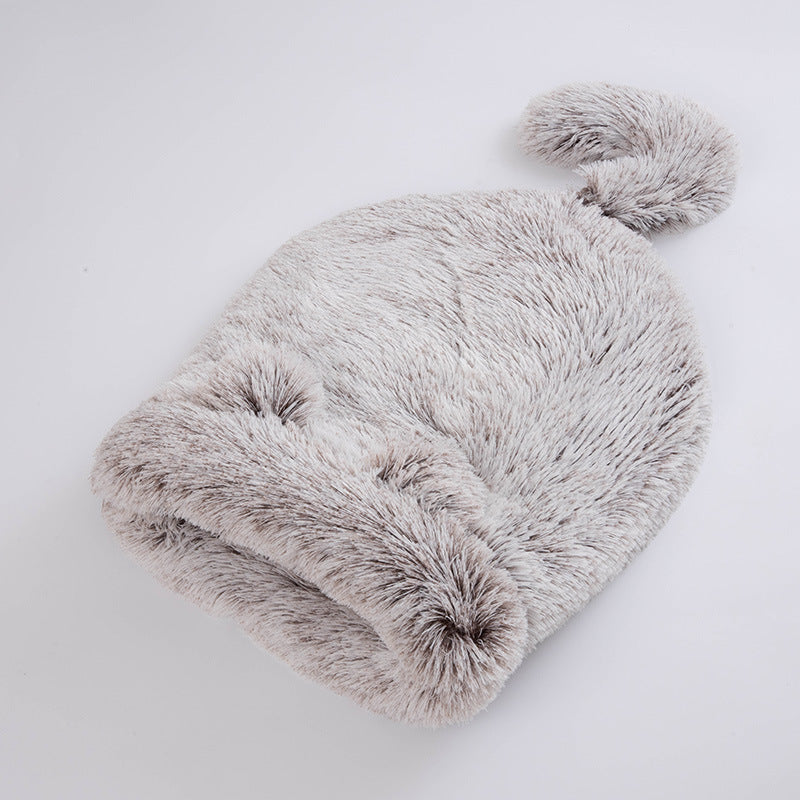 Plush Round Cat Sleeping Bag