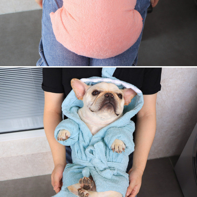 Quick Drying Absorbent Towel Pet Bathrobe