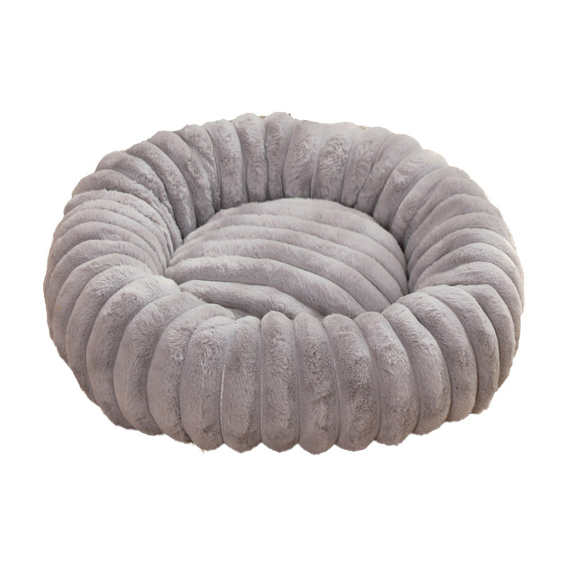 Pet Kennels Long Plush Round Cat Nest