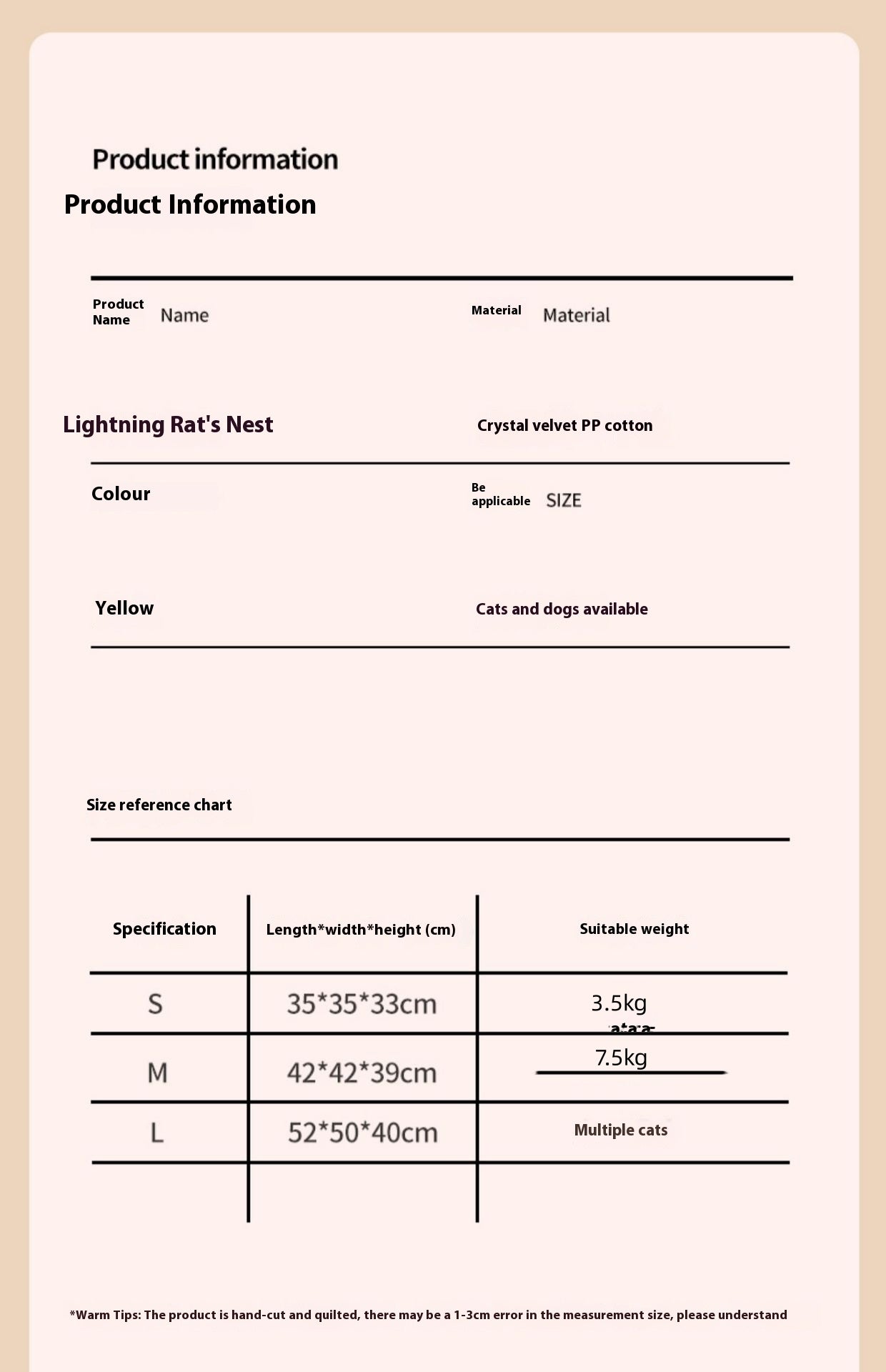 Enclosed Animal-Shaped Pet Cave Bed - 3-Layer Fleece