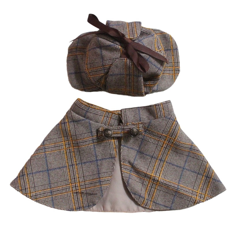 Detective Clothes Cloak Hat Suit