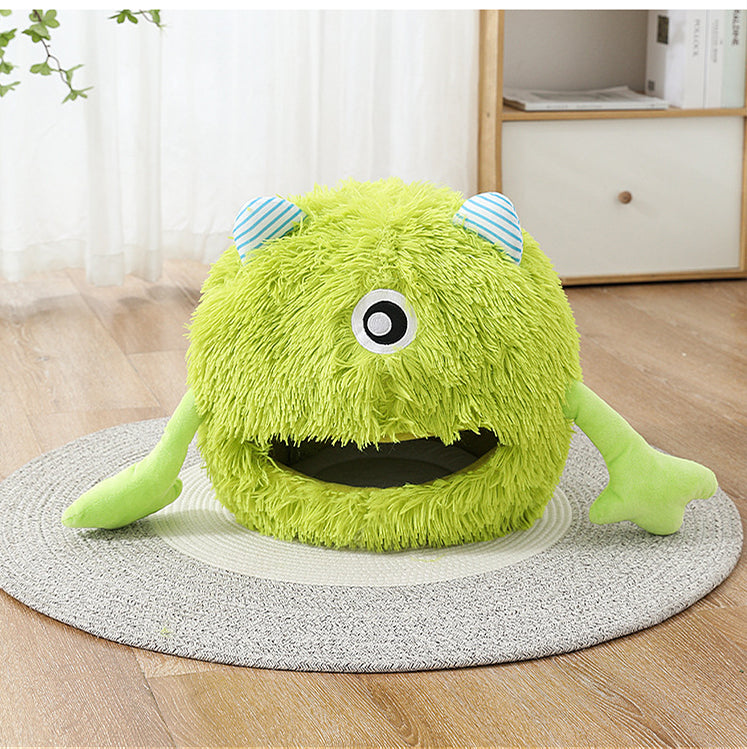 Machine Washable Round Plush Pet Bed