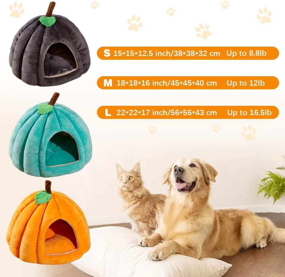 New Pumpkin Cat Bed Cat Beds For Indoor Cats