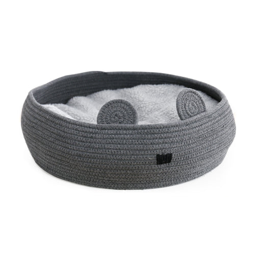 Bear-Shaped Pet Bed with Removable Cushion