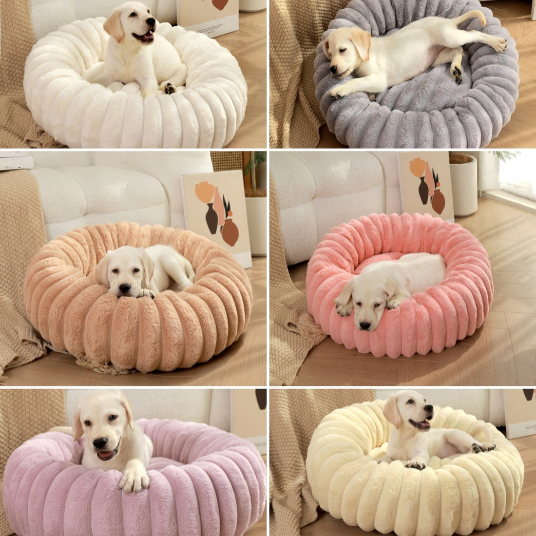 Pet Kennels Long Plush Round Cat Nest