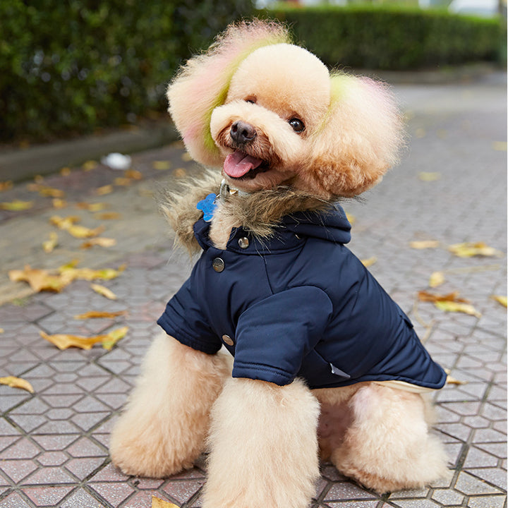 Dog Hooded Cotton Jacket