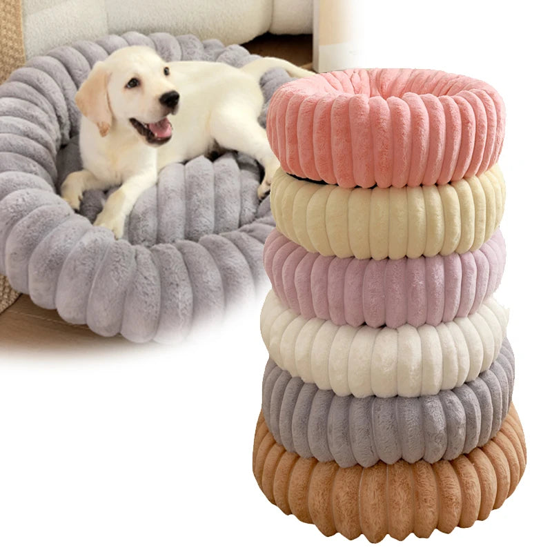 Pet Kennels Long Plush Round Cat Nest