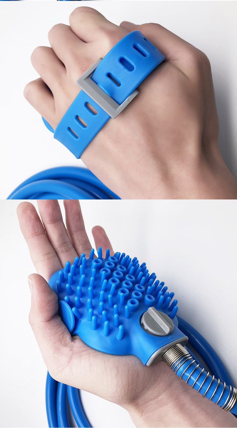 Pet Bathing Gloves Outdoor Shower