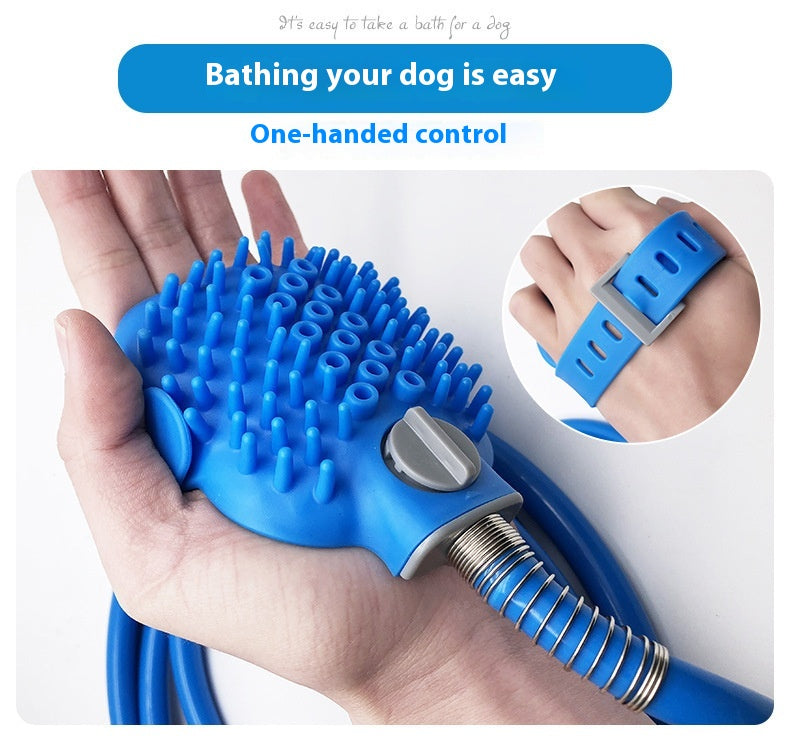 Pet Bathing Gloves Outdoor Shower