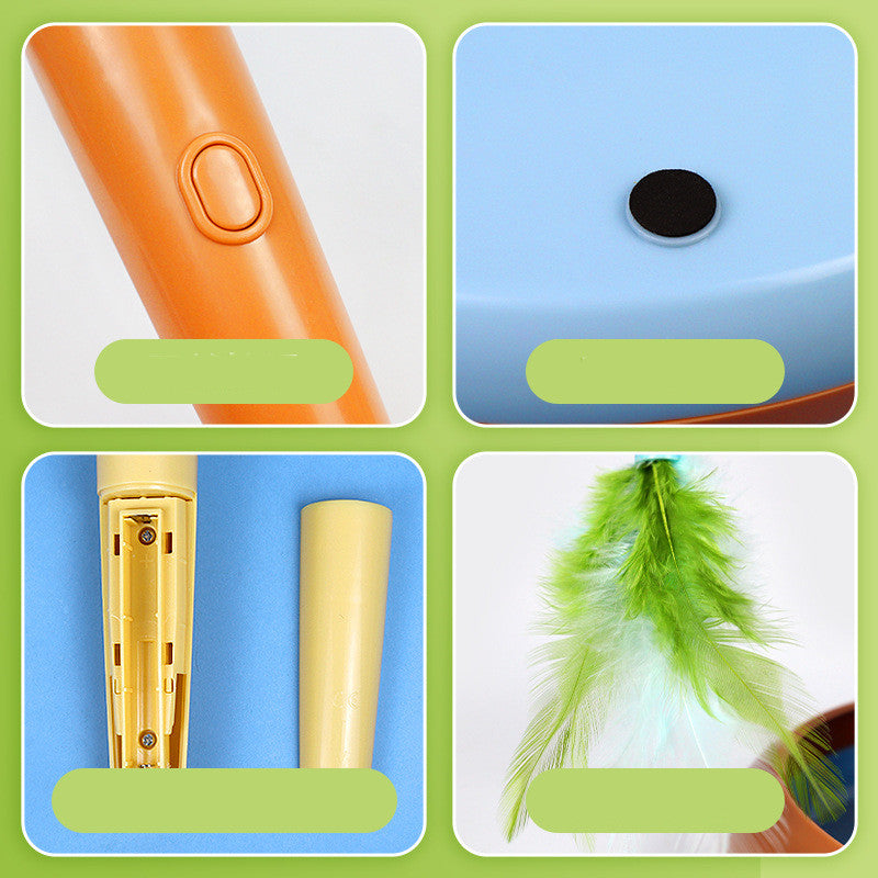 Cat Track Toy with Ball & Feather Wand