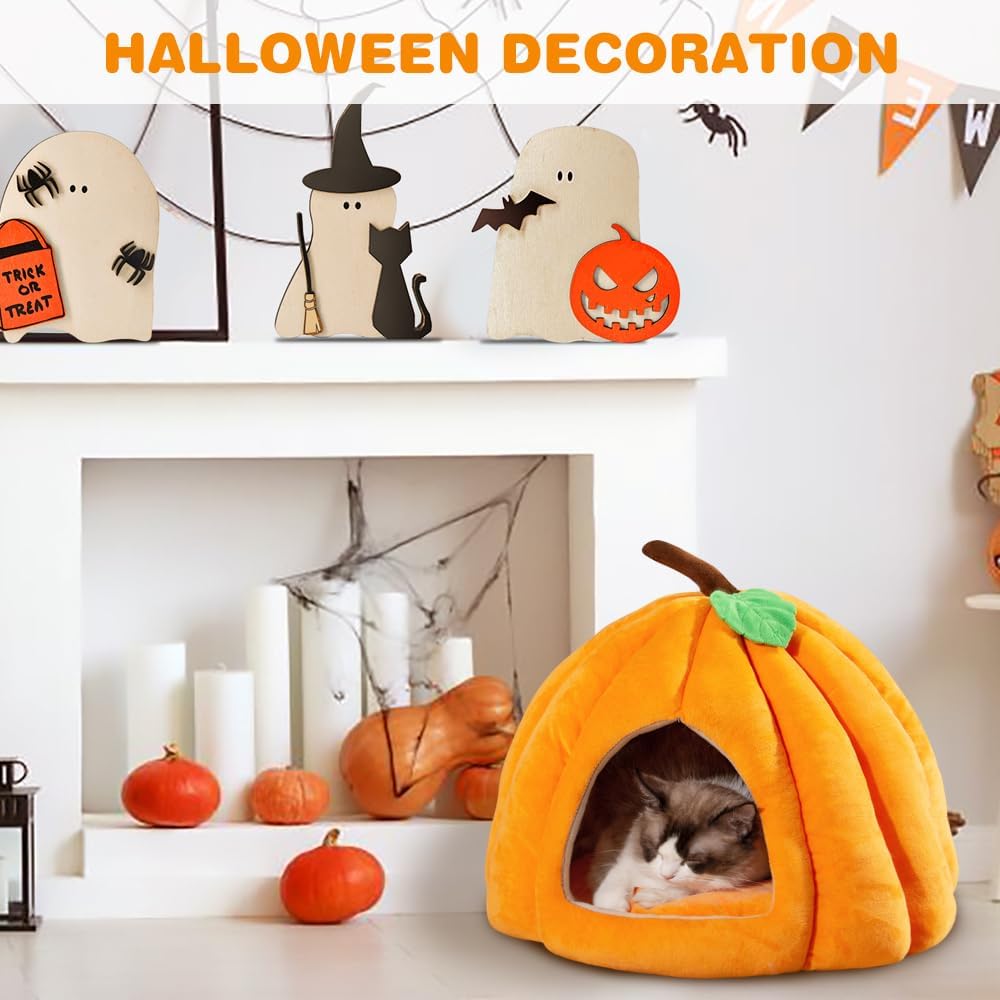 New Pumpkin Cat Bed Cat Beds For Indoor Cats