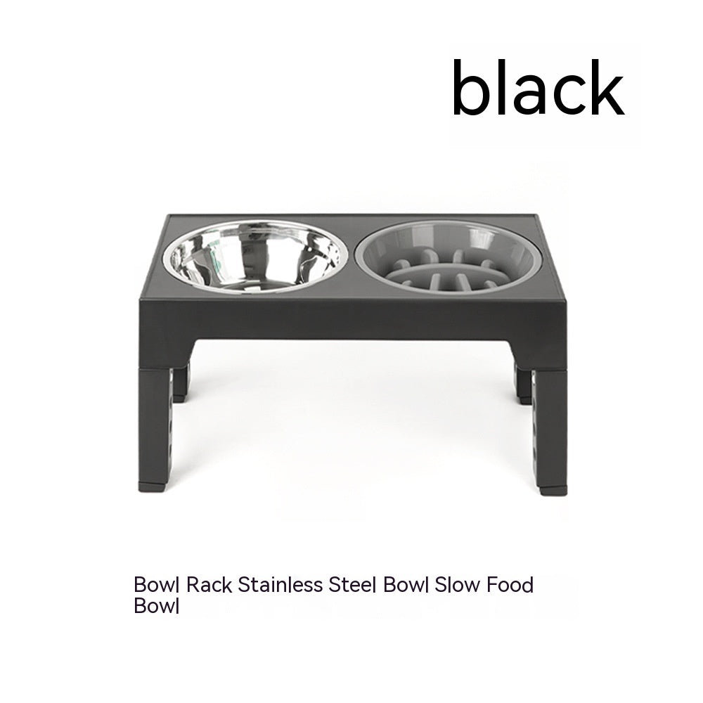 Lifting Dog Bowl Rack Neck Protection