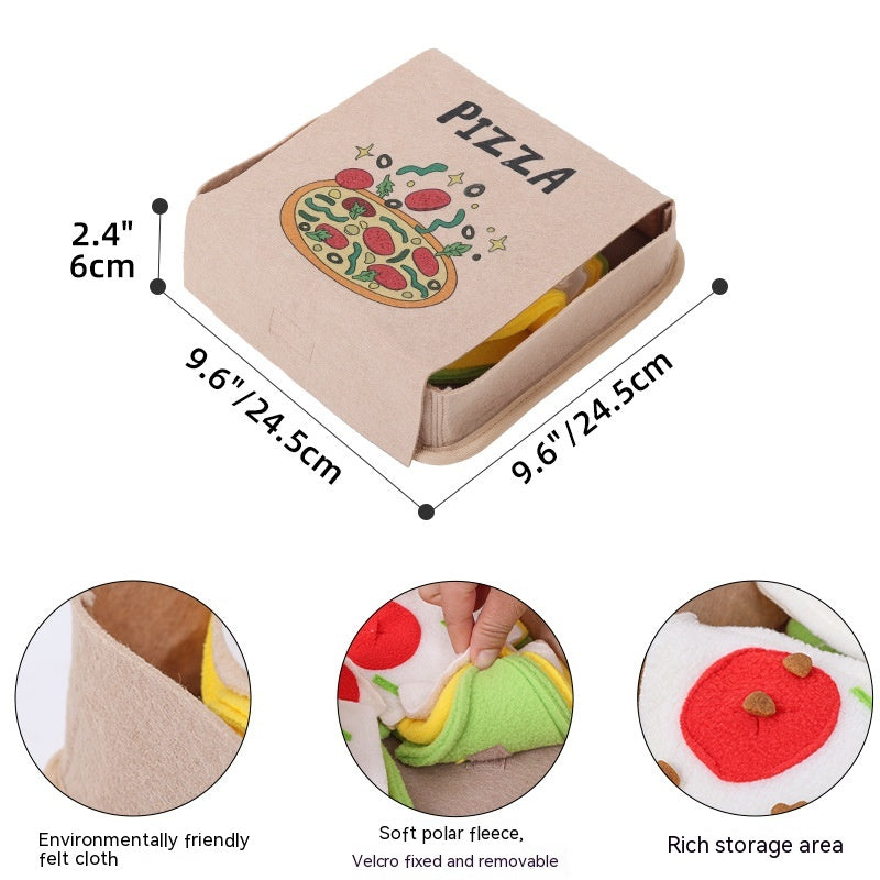 Pizza Box Dog Snuffle Toy