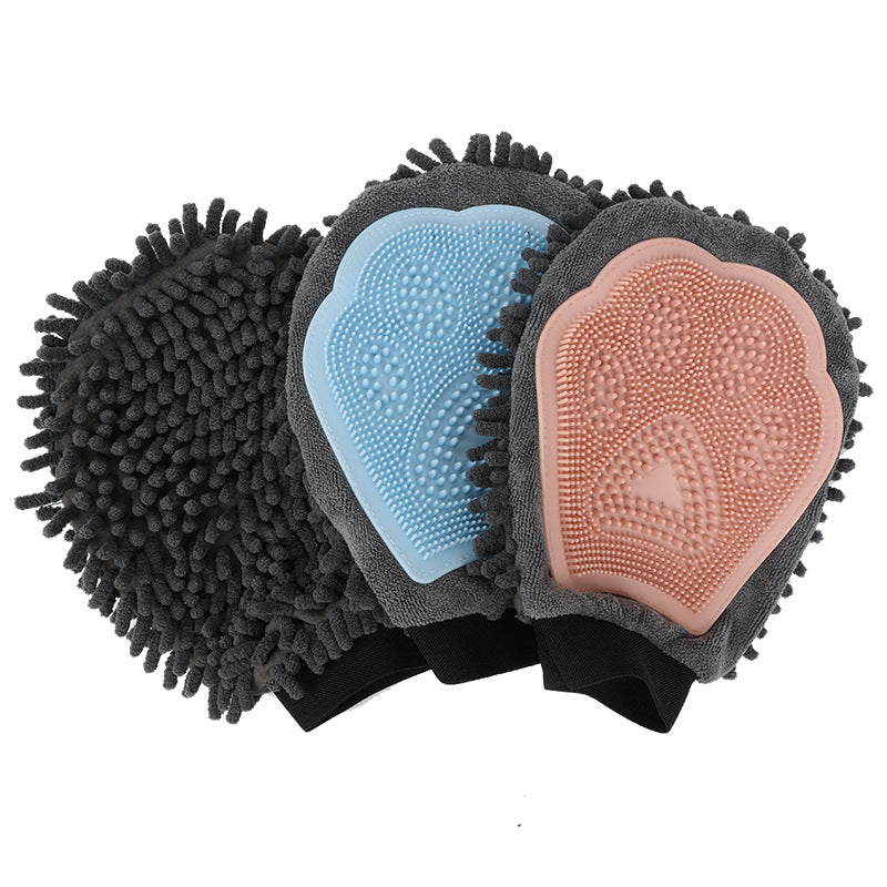 2-in-1 Grooming Glove Elegant Dog Grooming Tool