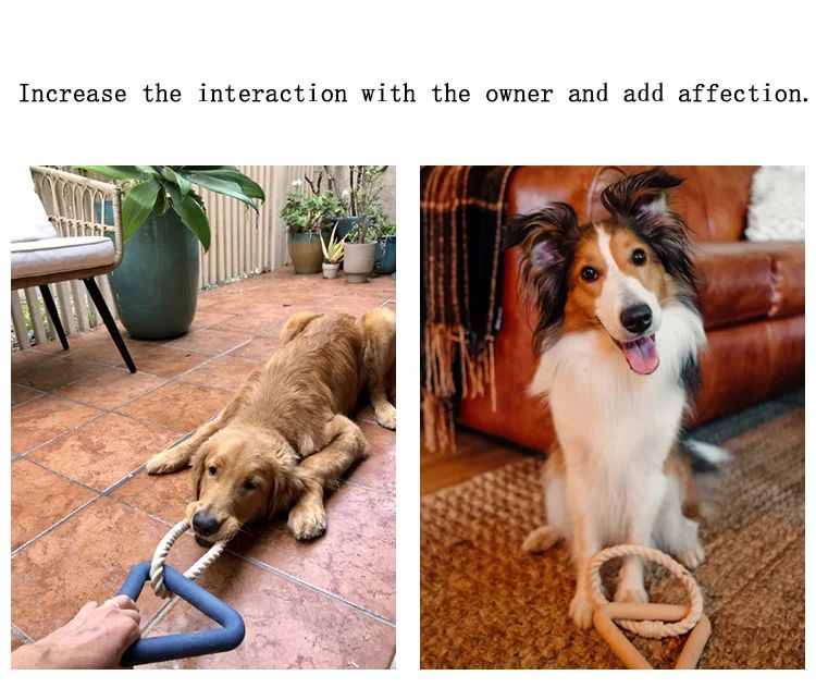 Triangle Cotton Rope Dog Tug Toy